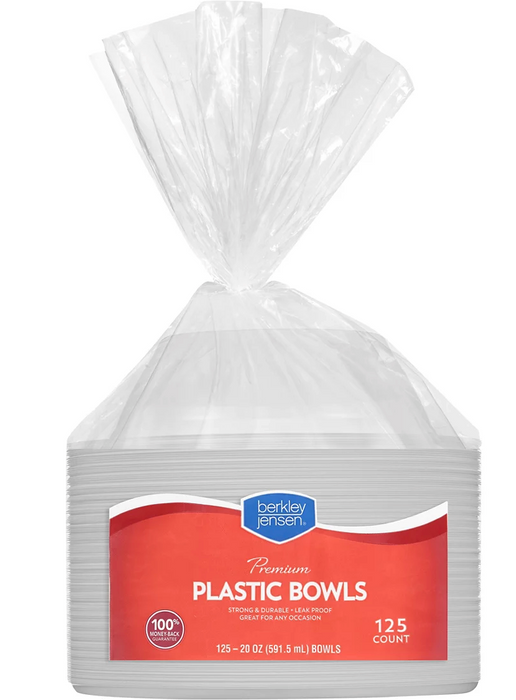 Berkley Jensen Plastic Bowls , 20 oz