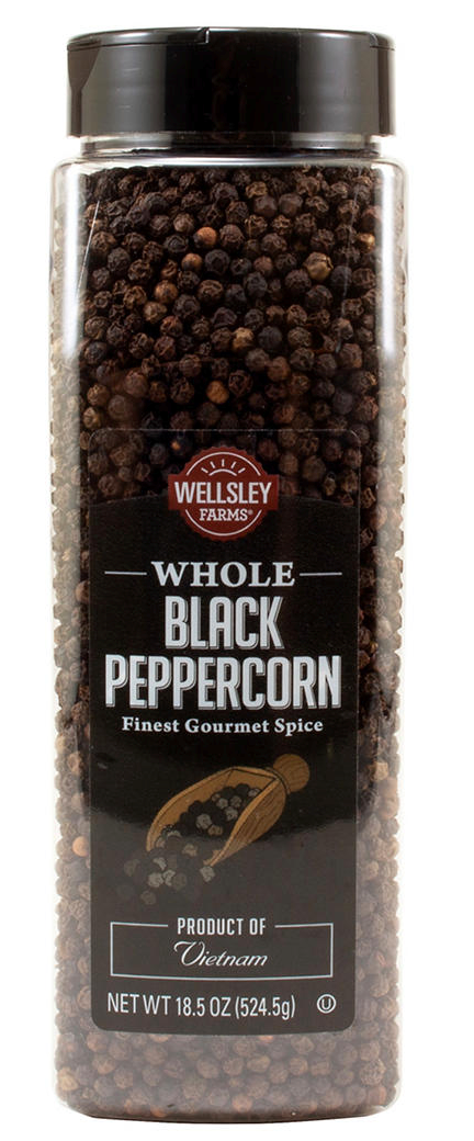 Wellsley Farms Whole Black Peppercorns, 18.5 oz.