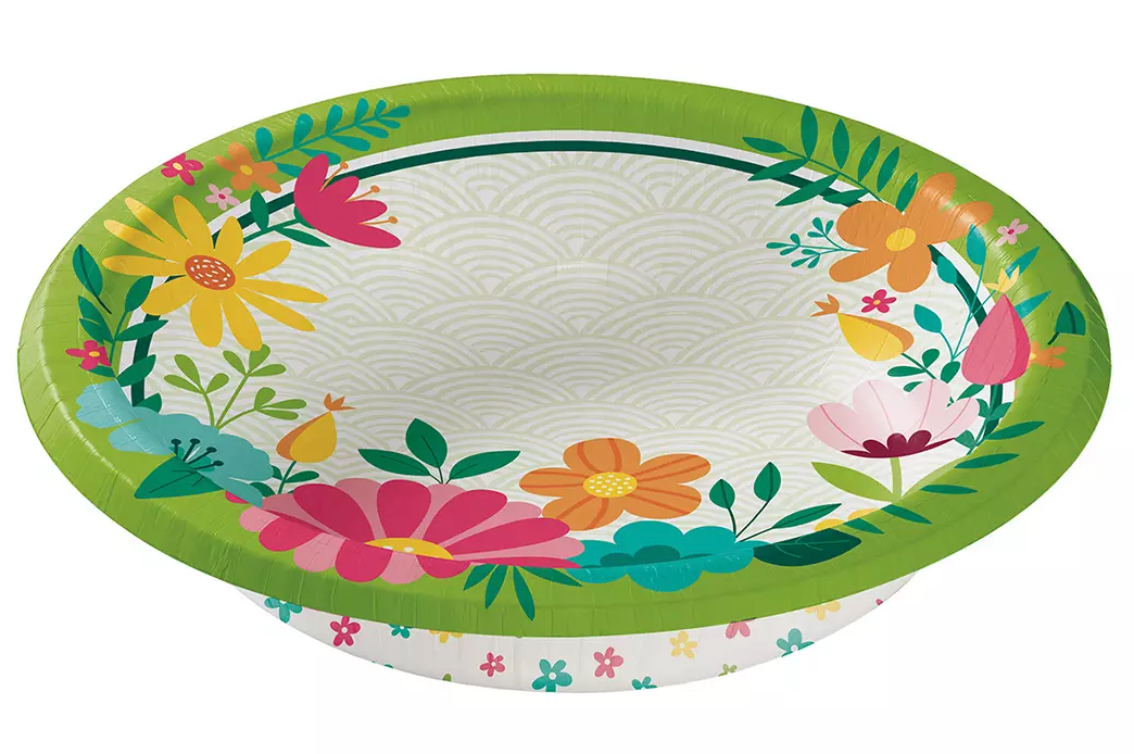 Berkley Jensen Botanical Bunch Paper Bowl , 40 ct