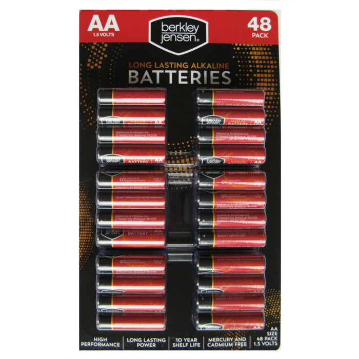 Berkley Jensen AA Alkaline Batteries, 48 ct