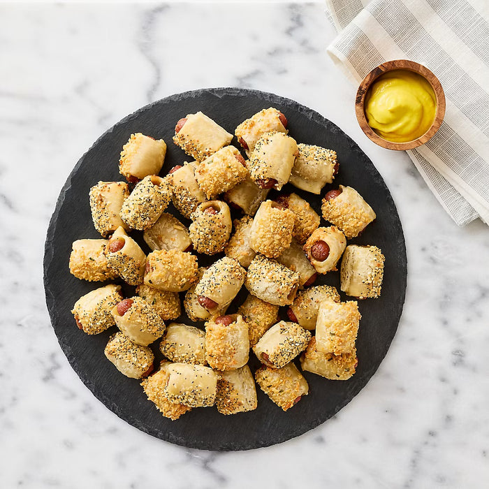 Wellsley Farms Uncured Cocktail Beef Franks Variety Pack - Parmesan Crusted, Everything Seasoning, 40 CT