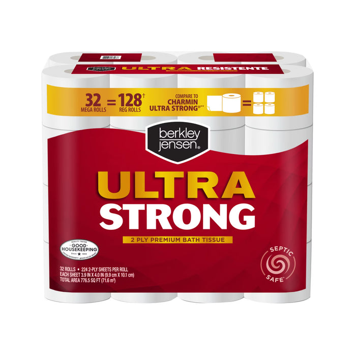 Berkley Jensen Ultra Strong Bath Tissue, 224 Sheets, 32 ct