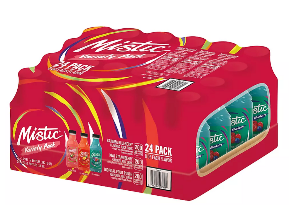 Mistic Tropical Drink Variety Pack, 24 x 15.9 oz — Goisco.com