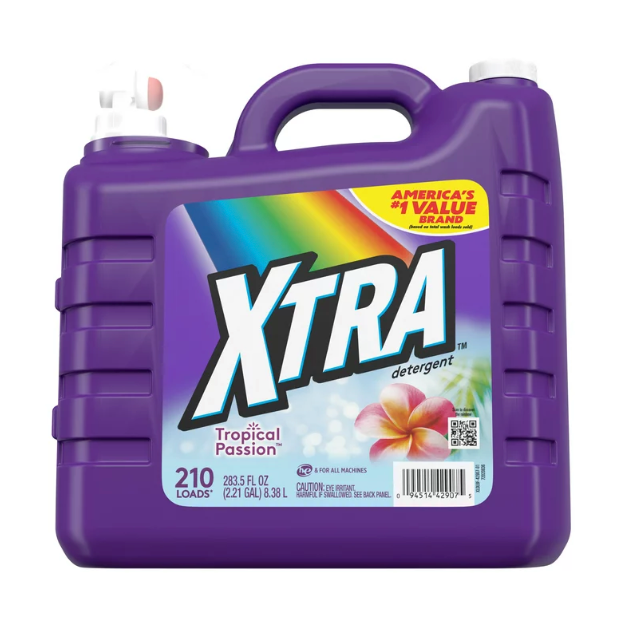 Xtra Tropical Passion, 210 Loads Liquid Laundry Detergent, 283.5 oz