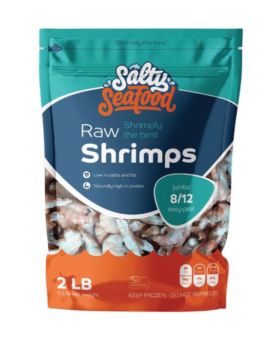 alty Seafood Vannamei Shrimp Raw 8-12 2 LB S