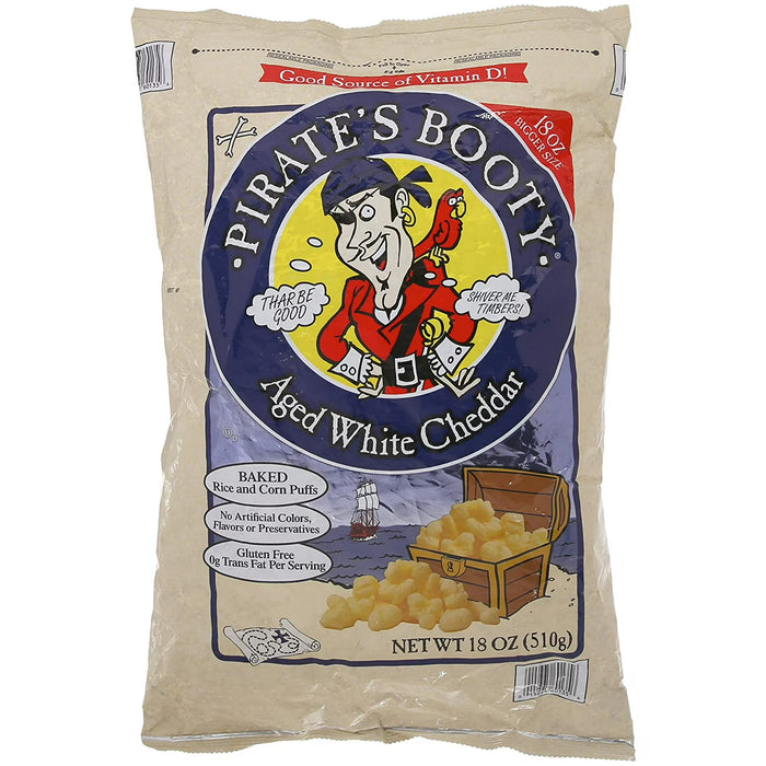 Pirate'S Booty Aged White Cheddar, 510 GR
