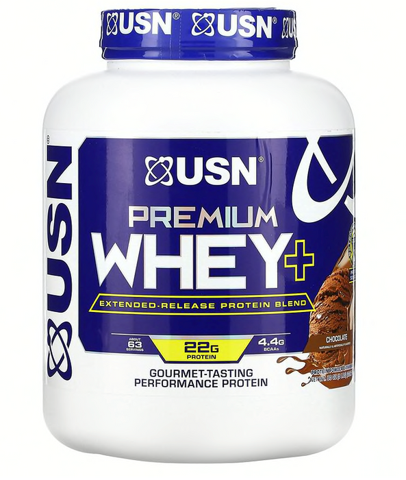 USN Premium Whey+ Protein Blend Shake, Chocolate Flavor, 5 lbs