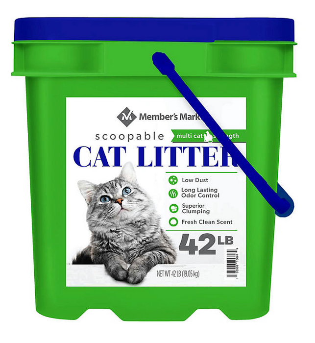 Member's Mark Scoopable Cat Litter , 42 lbs