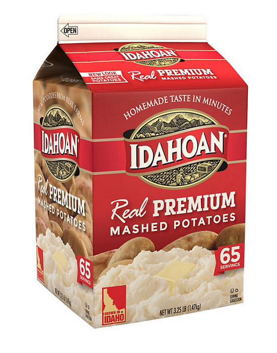 Idahoan Pre-Cooked Mashed Potatoes Meal, 3.25 lbs