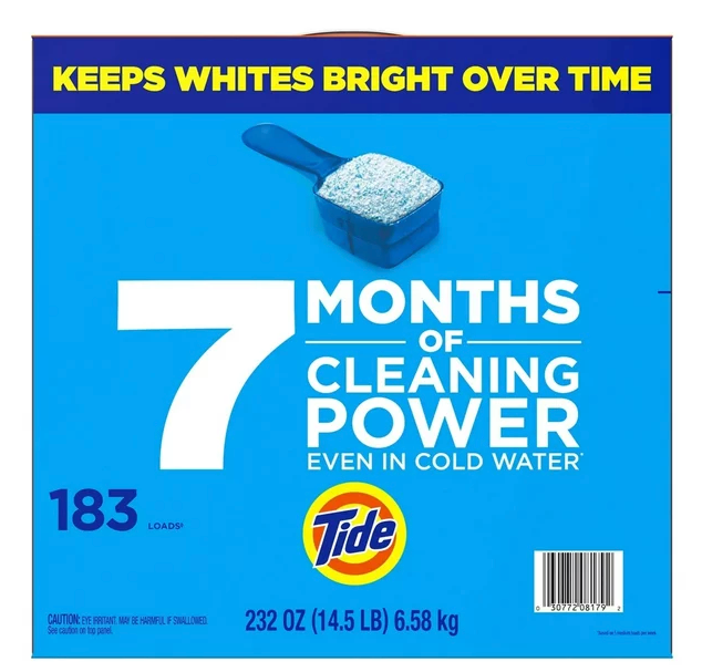 Tide HE Ultra Powder Laundry Detergent, Original, 183 Loads , 232 oz