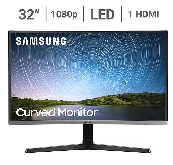 Samsung CR50 32" 1080p Curved Monitor, 1 pc