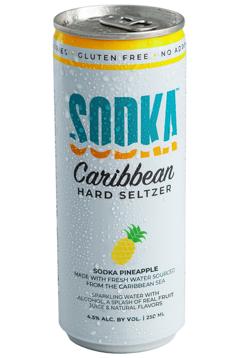 Sodka Hard Seltzer Pineapple, 250 ml