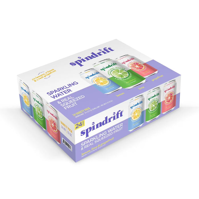 Spindrift Sparkling Water W/ Real Juice, 24 X 355 ML