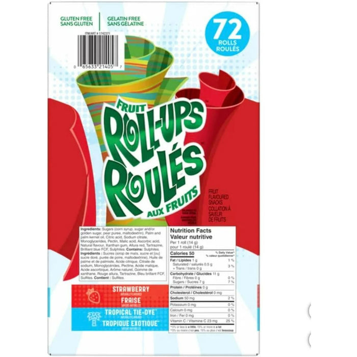 Fruit Roll-Ups, 72 ROLLS