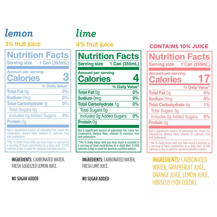 Spindrift Sparkling Water W/ Real Juice, 24 X 355 ML