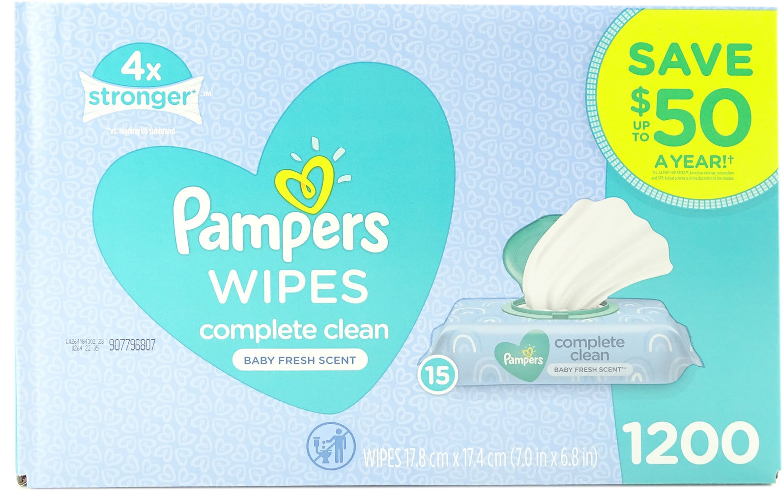 Pampers cheap wipes 1200