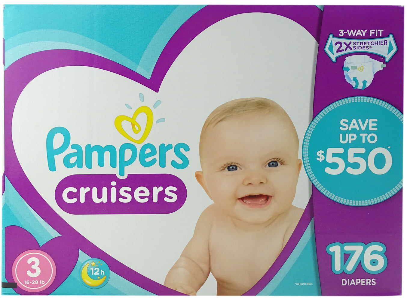 Pampers Cruisers Size 3, 176 ct