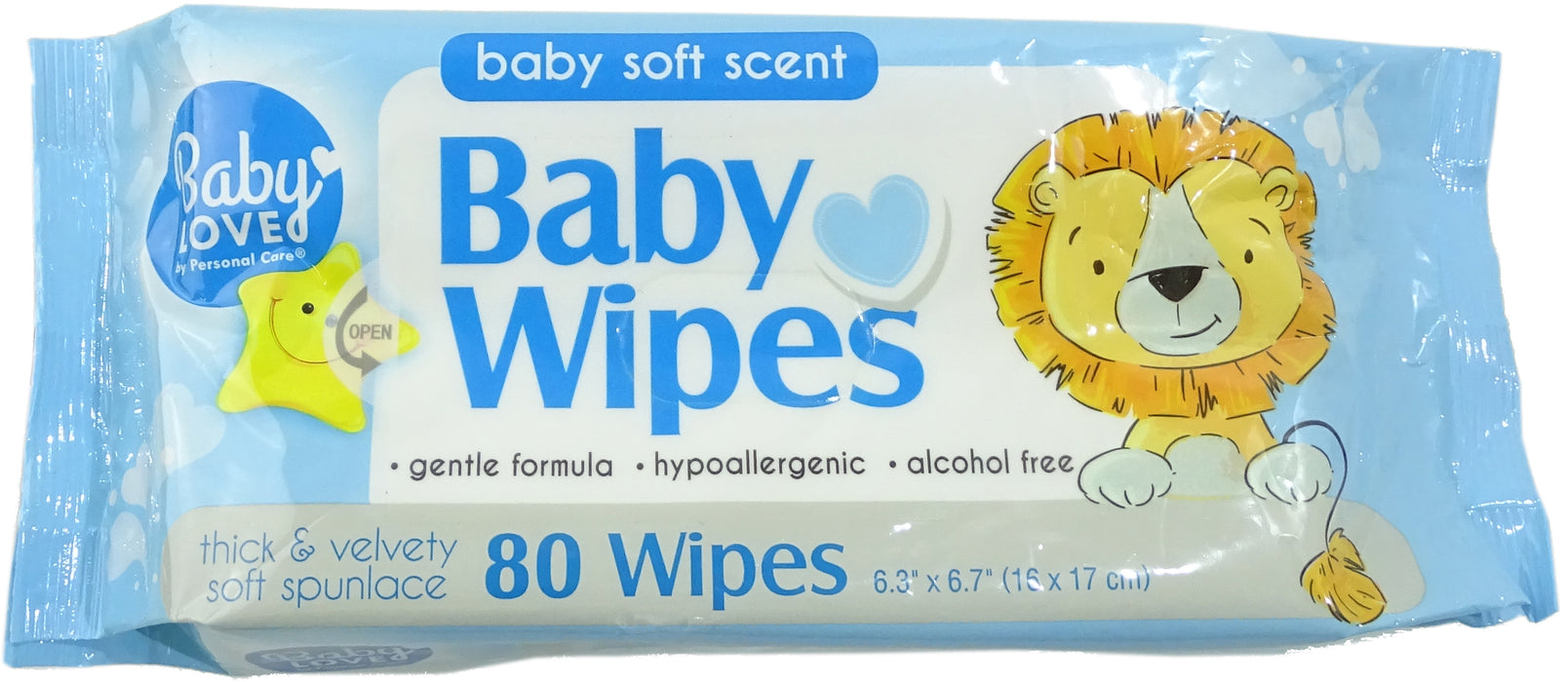 Baby Love Baby Wipes, 80 ct