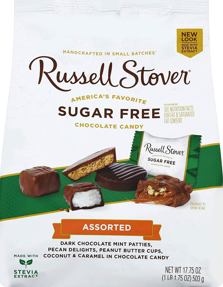 Russell Stover Sugar Free Assorted Chocolates Gusset Bag, 17.75 Ounce