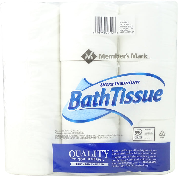 Member's Mark Ultra Premium Bath Tissue, 235 2-ply, 9 rolls
