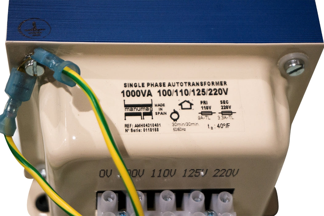 Manumag Transformer 1000 VA , 100/110/125/220 V