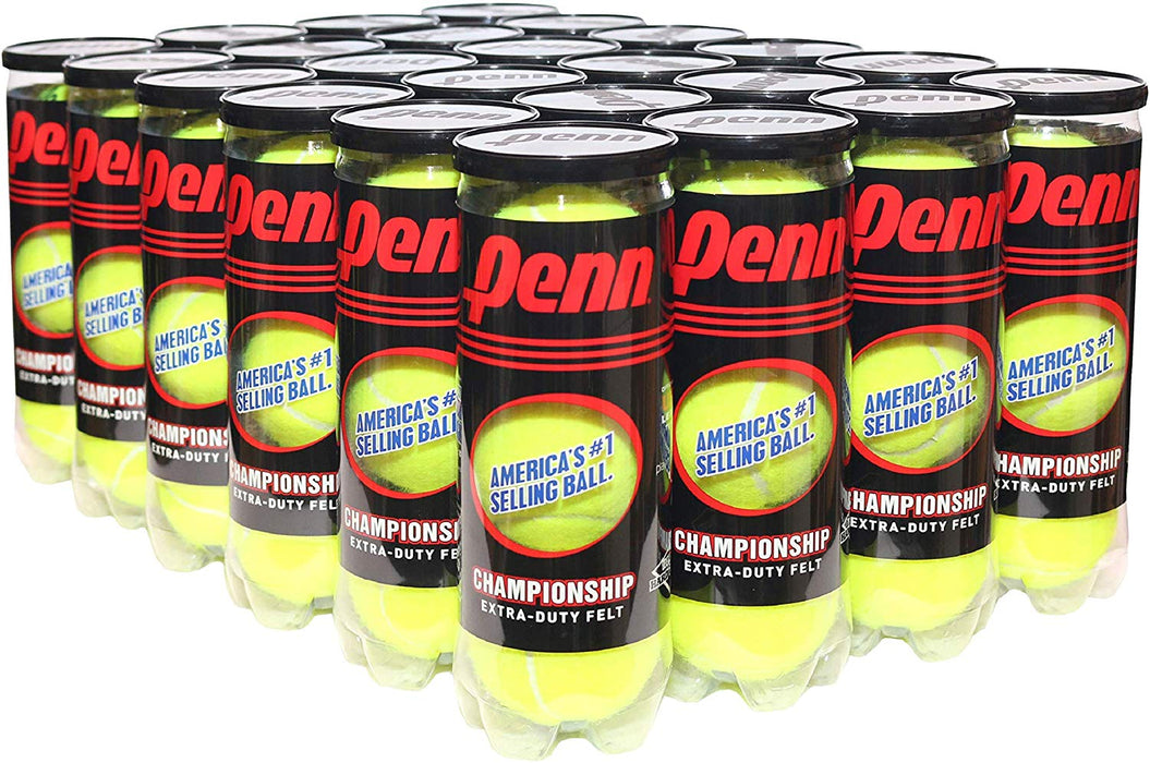 Penn Championship Regular Duty Tennis Balls, 72-Pack, 24 x 3 ct