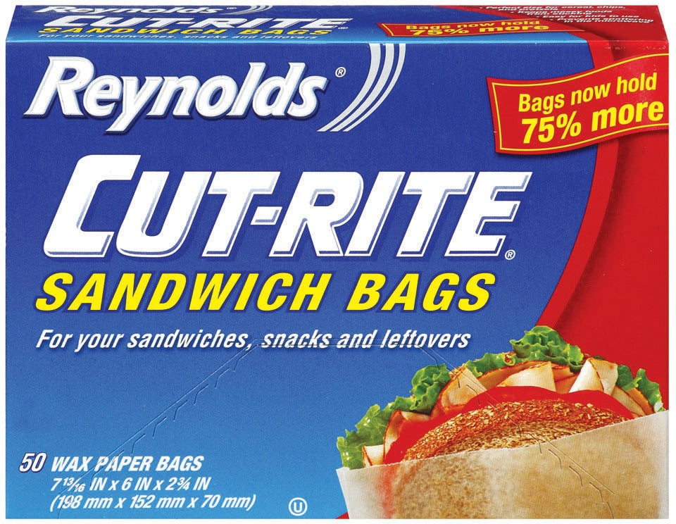 Reynolds Cut Rite Wax Paper Bags, 50 ct