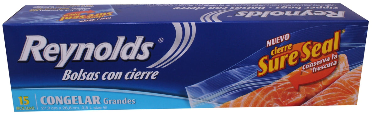 Reynolds Sure Seal Large Freezer Bags, 15 ct
