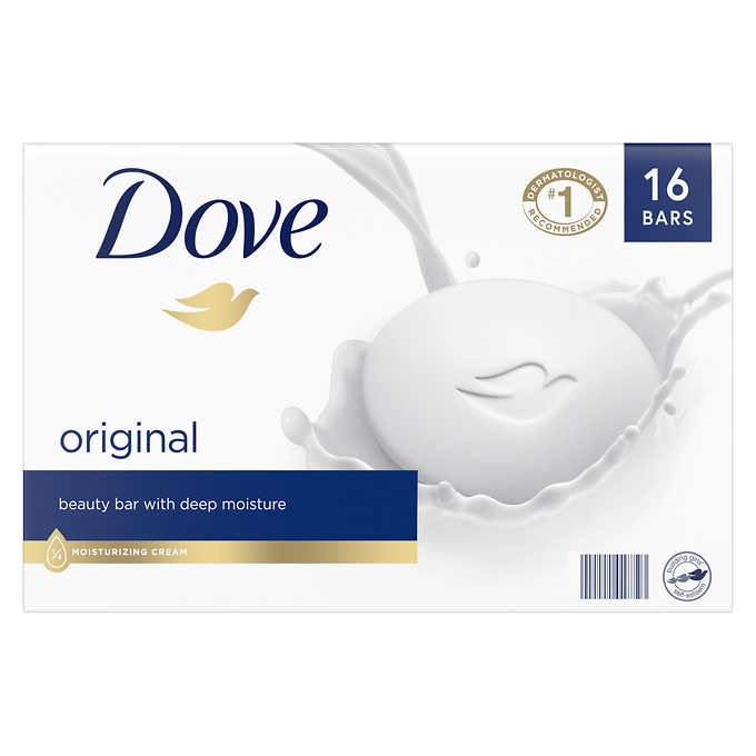 Dove Moisturizing Beauty Original Bar Soaps , 16 ct