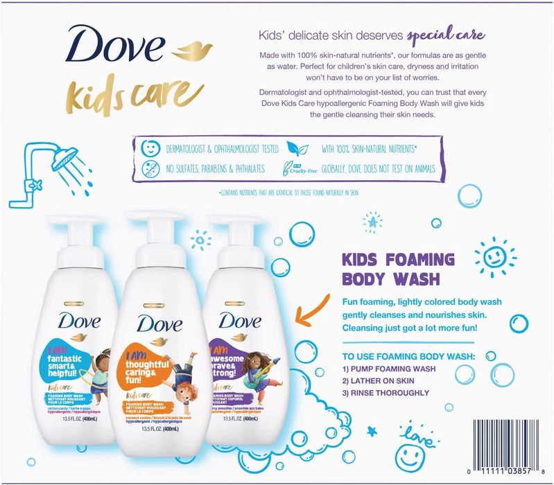 Dove Kids Care Body Wash, 3-Pack , 3 x 13.5 oz