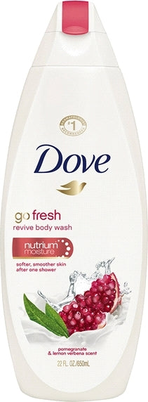 Dove Go Fresh Revive Body Wash, Pomegranate & Lemon, 22 oz