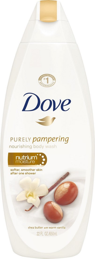 Dove Purely Pampering Nourishing Body Wash, Warm Vanilla, 22 oz
