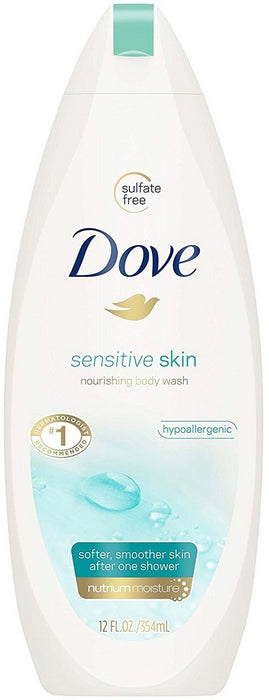 Dove Sensitive Skin Nourishing Body Wash, 12 oz