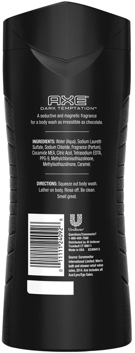 Axe Dark Temptation Body Wash for Men, 16 oz