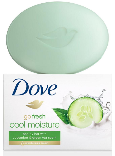 Dove Go Fresh Cool Moisture Soap Bars, 16-Pack, 16 x 4 oz