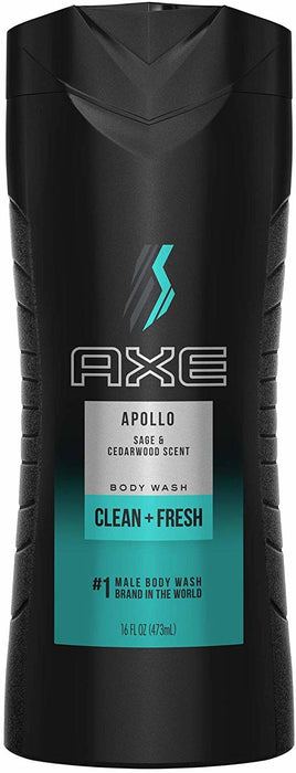 Axe Apollo Clean + Fresh Body Wash, 16 oz