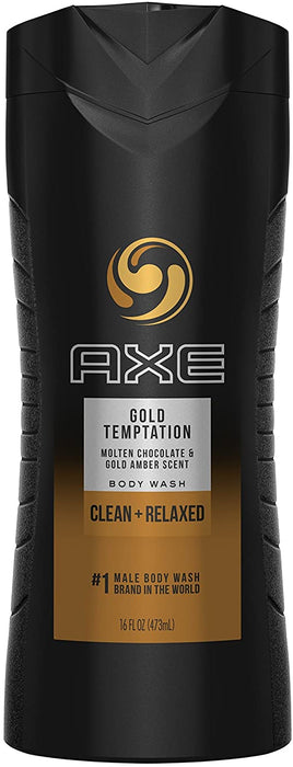 Axe Gold Temptation Clean + Relaxed Male Body Wash, 16 oz