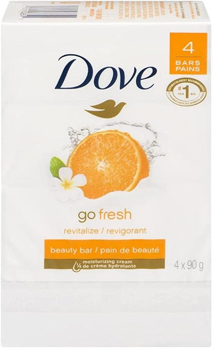 Dove Go Fresh Revitalize Bar Soap, 4 x 90 gr