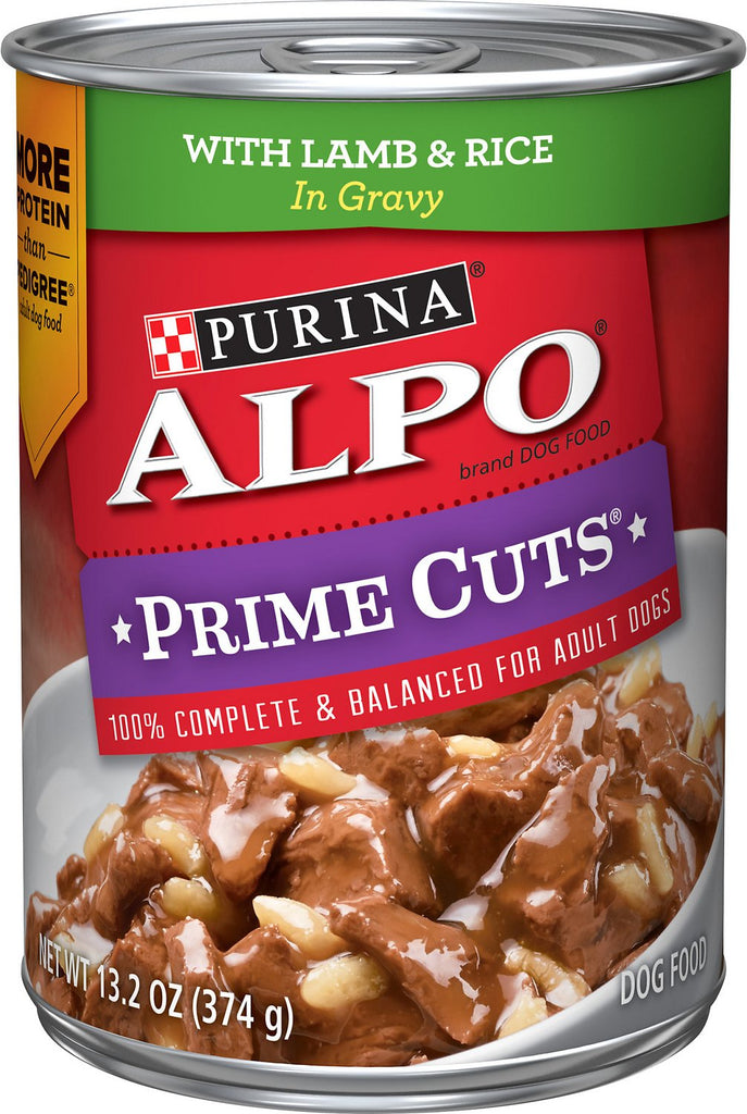 Purina Alpo Prime Cuts With Lamb Rice Dog Food 13.2 oz Goisco