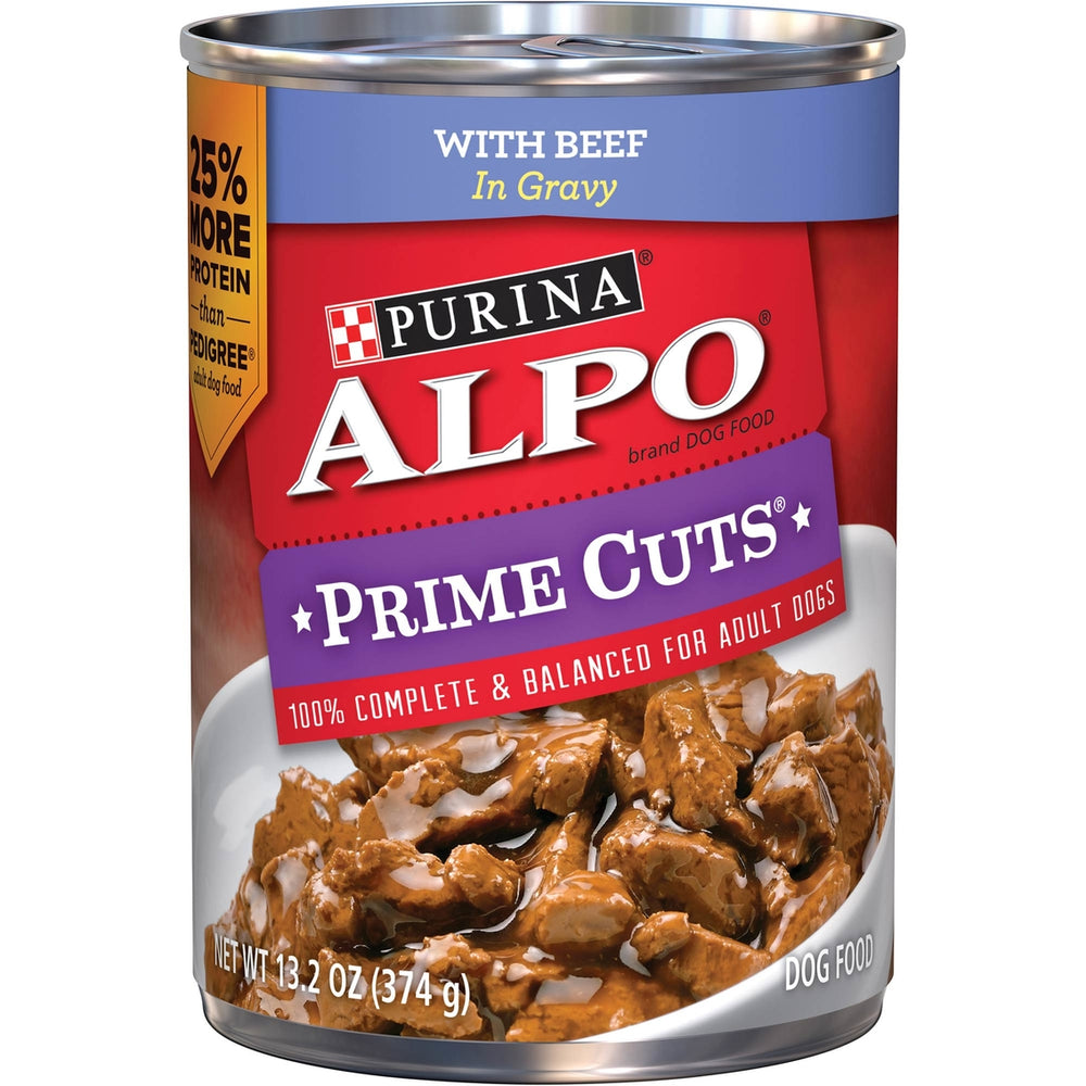 Purina Alpo Prime Cuts With Beef Dog Food, 13.2 oz