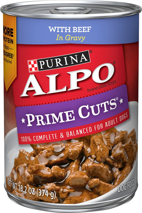 Purina Alpo Prime Cuts With Beef & Gravy Dog Food, 13.2 oz