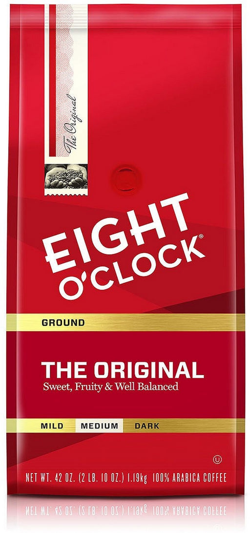 Eight O'Clock Ground Coffee, Medium, The Original, 42 oz