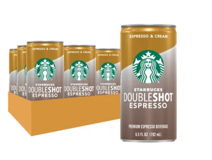 Starbucks Double Shot Espresso Can, 12-Pack , 12 x 6.5 oz