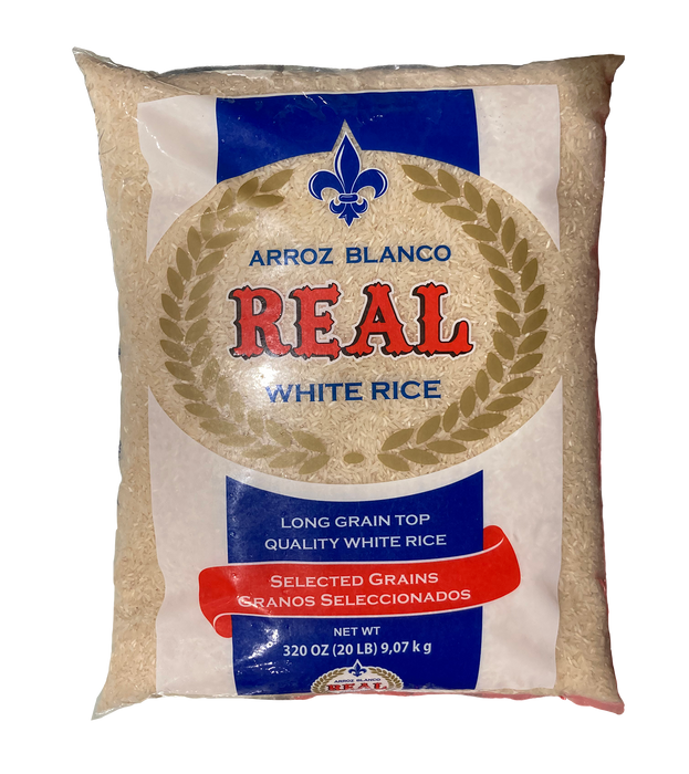 Real Long Grain White Rice, 20 lbs