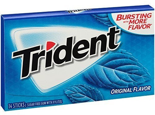 Trident Original Sugar Free Gum Value Pack, 12 x 14 ct