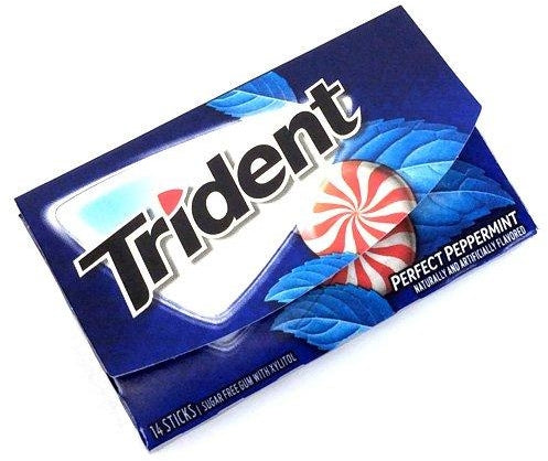 Trident Sugar Free Perfect Peppermint Gum, 12 ct