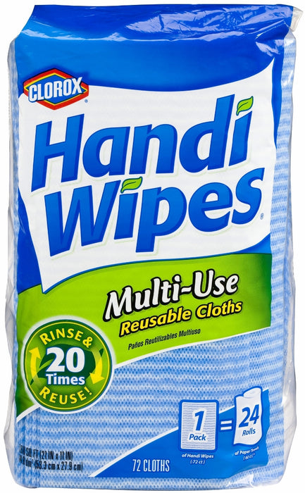 Clorox Handi Wipes, Multi-Use Reusable Cloths, 72 ct