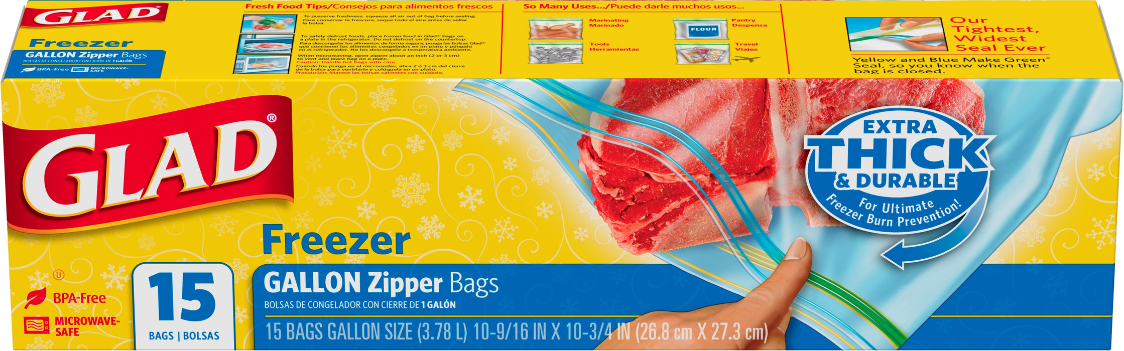 Glad Freezer Bags Twist Tie Medium 25PK 1EA  Concord Foods TorontoGTA  Grocery Delivery  Buggy