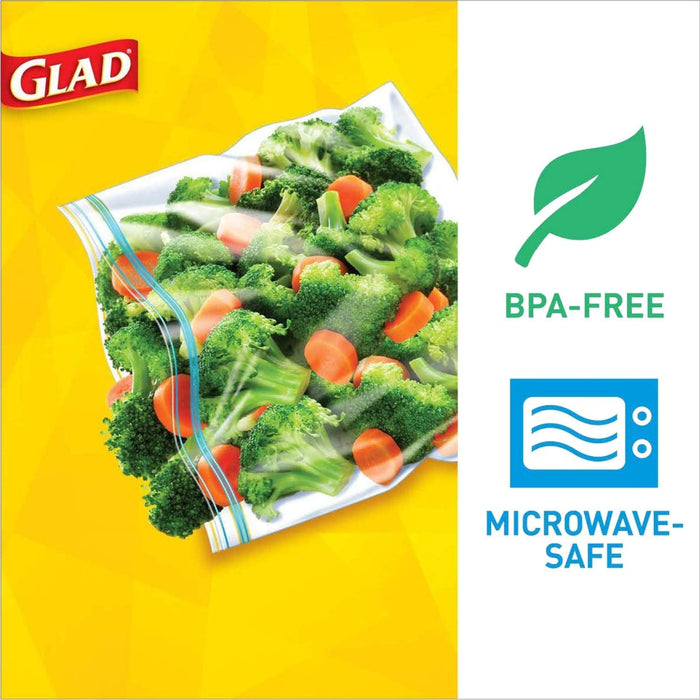 Glad Snack Zipper Bags, Seals Tight , 50 ct