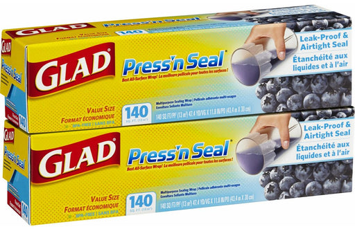 Glad Press and Seal, Value Size Format Economique, 2 x 140 ft